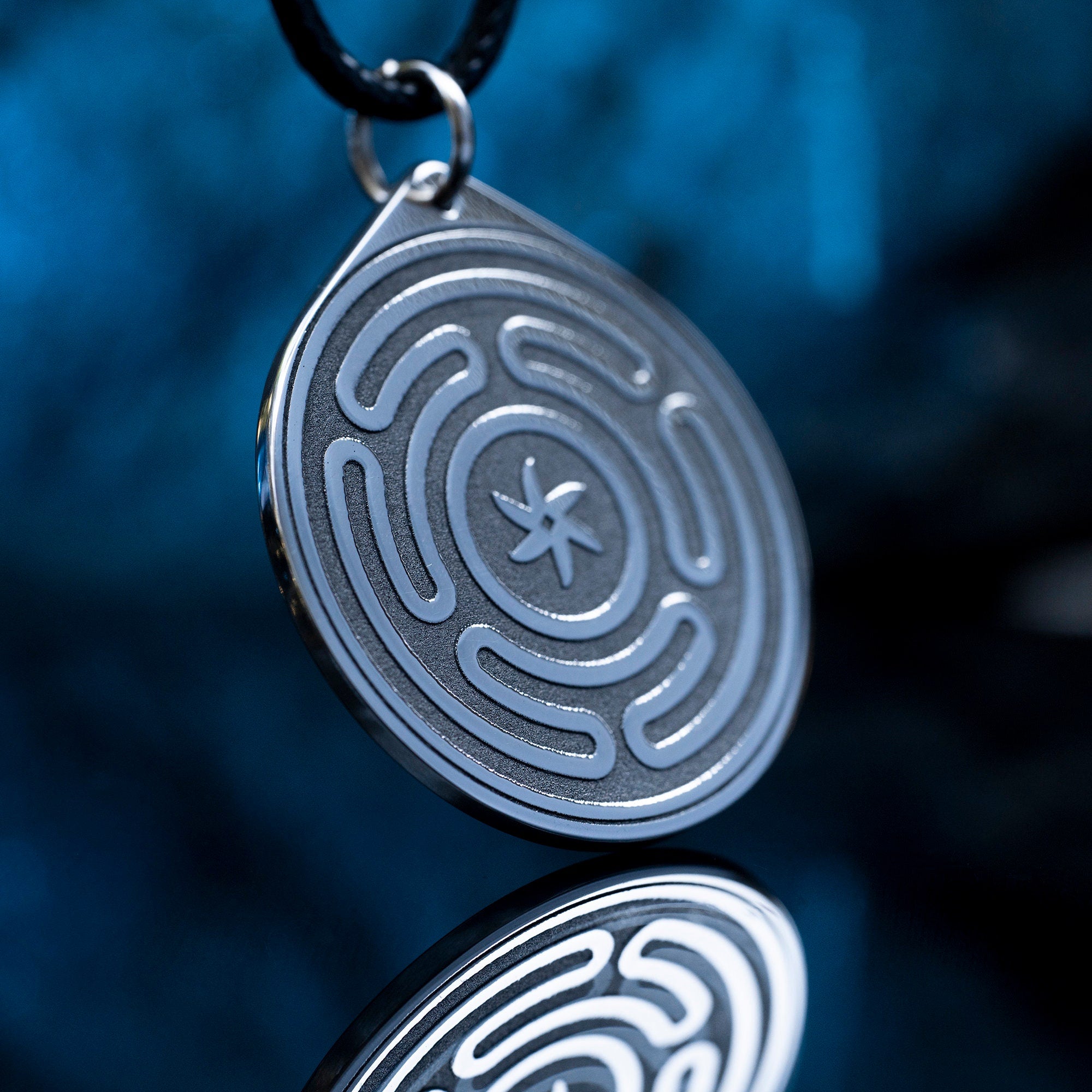 Hecate Wheel Pendant: Strophalos Amulet, Moon Goddess Talisman