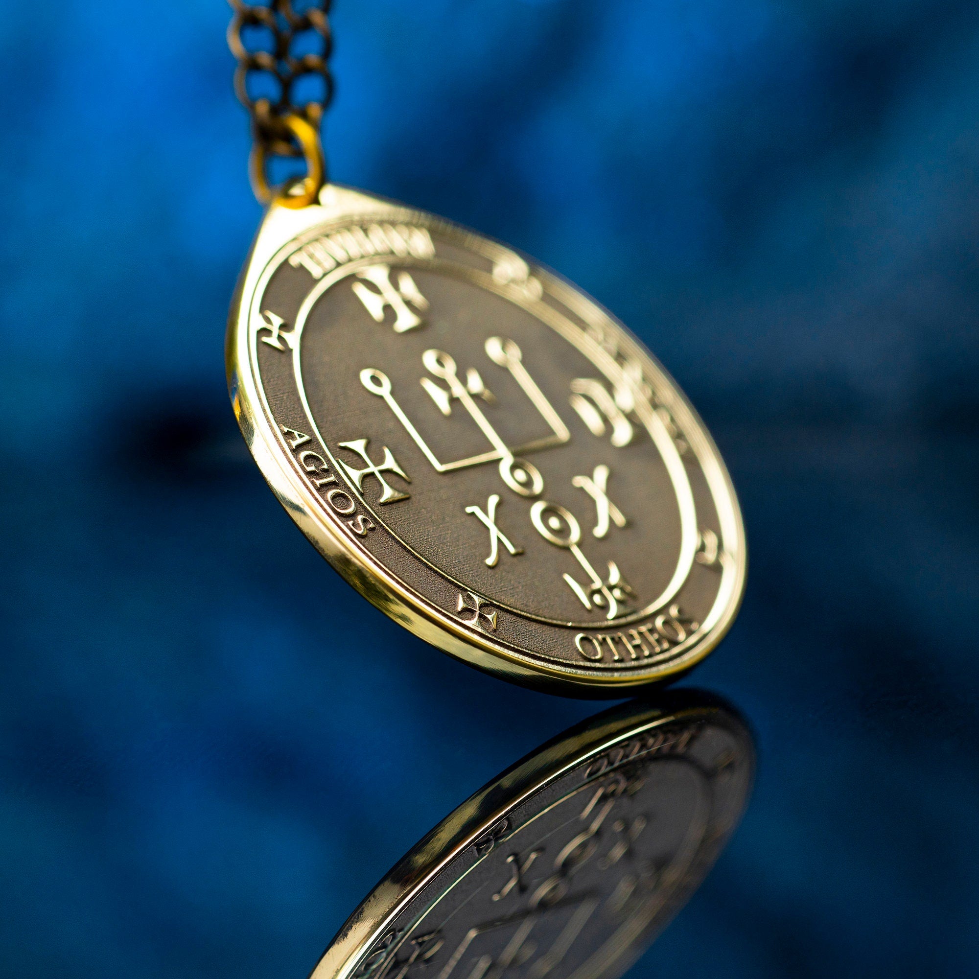 Archangel Raphael Pendant: Seal of Solomon Kabbalah Amulet