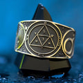 Goetia Third Pentacle of Mars Ring: Kabbalah Seal of Solomon Amulet
