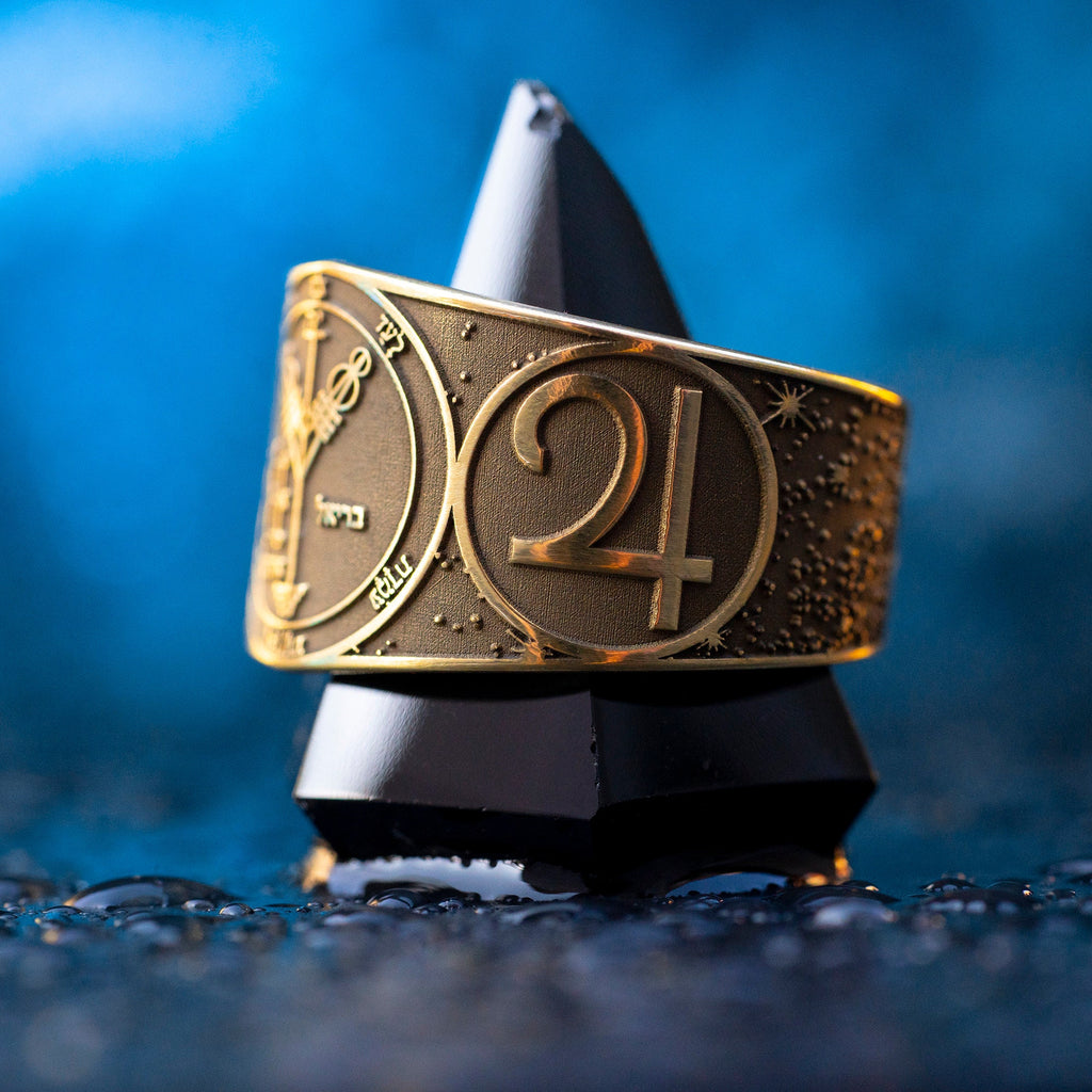 Goetia Fourth Pentacle of Jupiter Ring: Kabbalah Seal Amulet Talisman