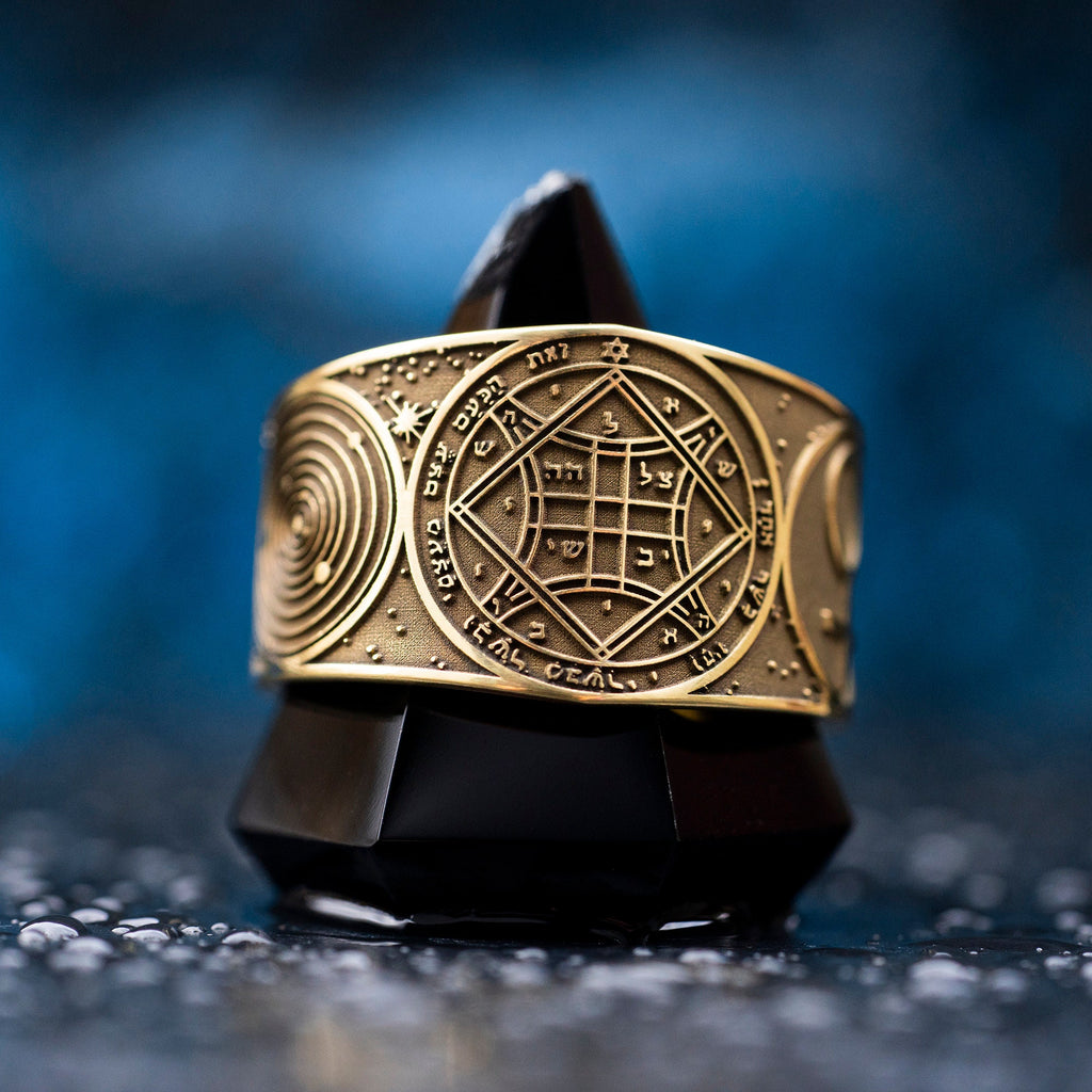 Goetia Fourth Pentacle of Venus Ring: Kabbalah Solomon Occult Magic Talisman