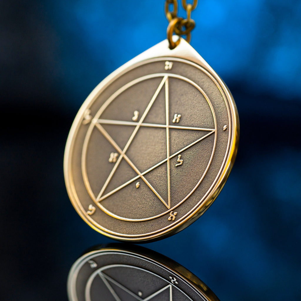 The First Pentacle of Mercury pendant Solomon kabbalah amulet talisman seal goetia occult magic lemegeton