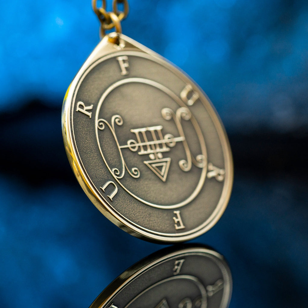 Earl Furfur Demon of Lightnings and Thunders - Lesser Key of Solomon Seal demon pendant amulet kabbalah occult magic goetia talisman