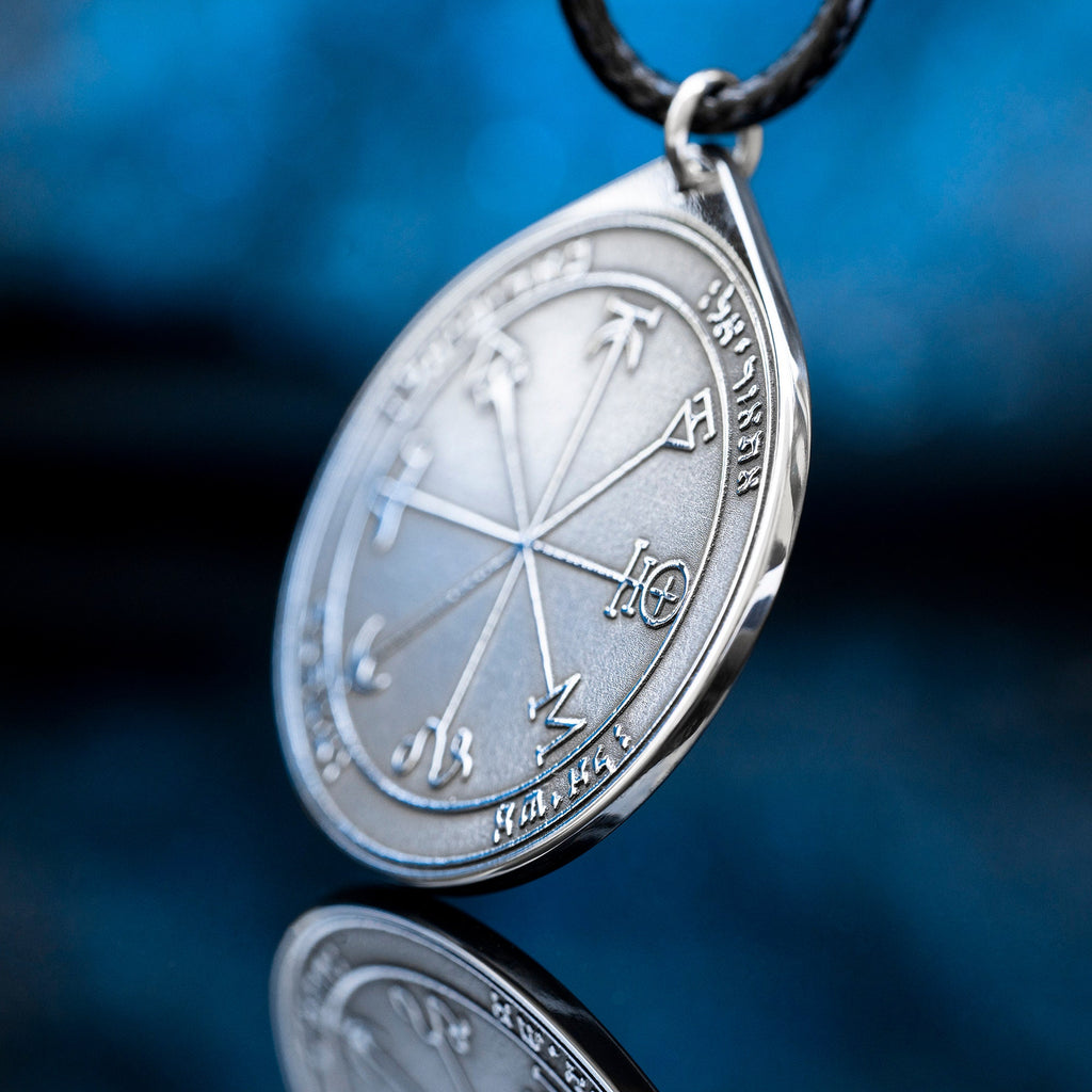 First Pentacle of Mars Pendant: Solomon Kabbalah Amulet