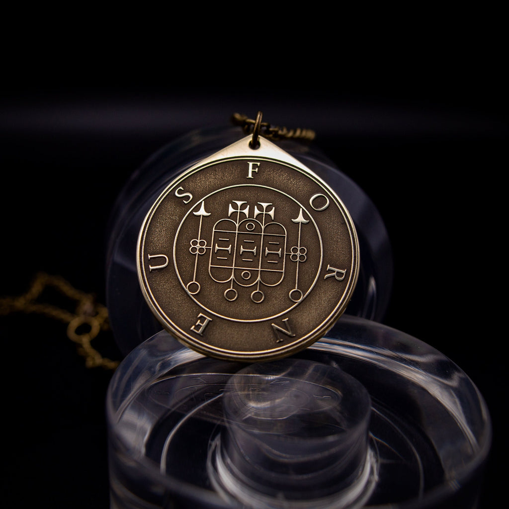 Forneus Seal Pendant: Demon of Rhetoric and Reputation, Solomon Goetia Kabbalah