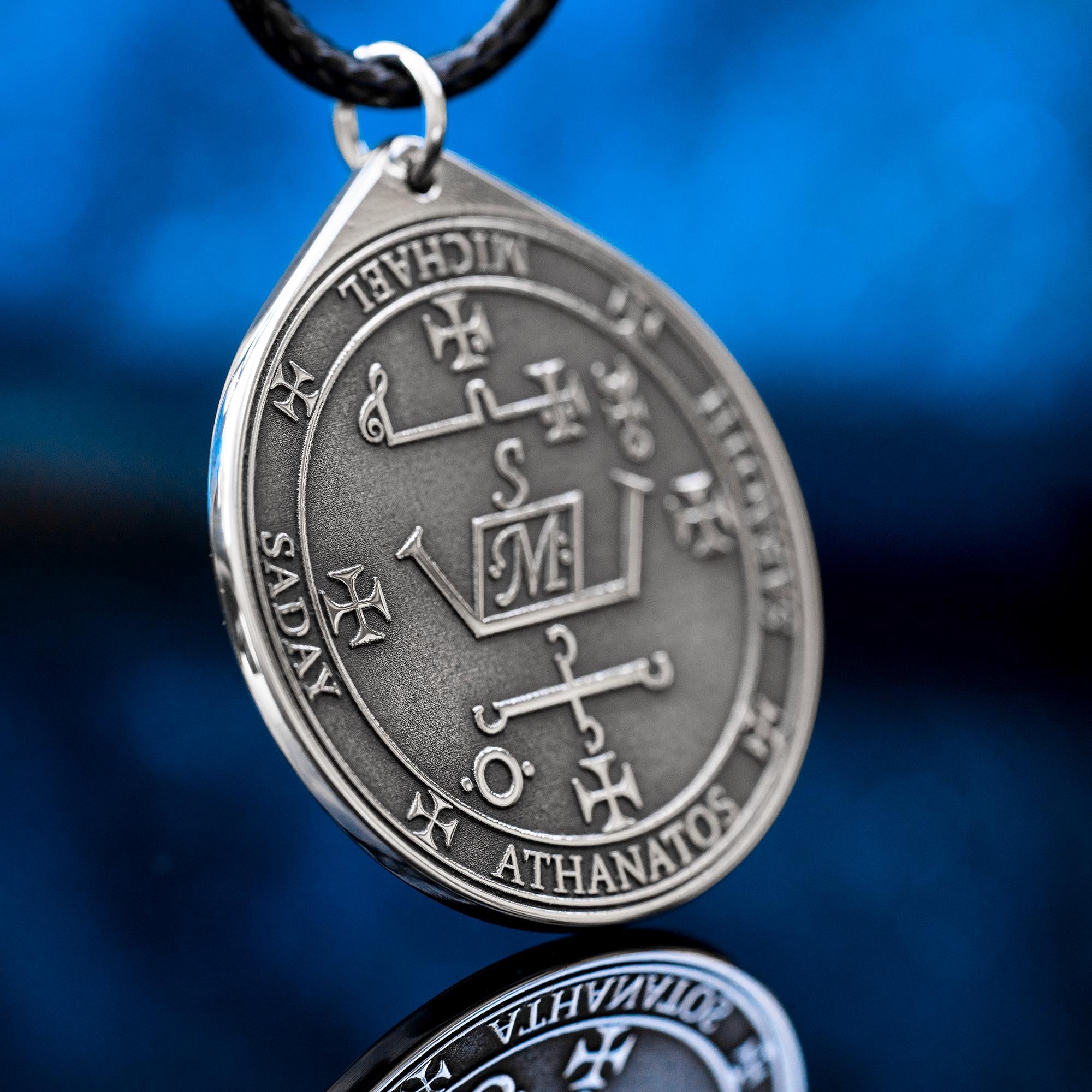 Archangel Michael Pendant: Spiritual Protection Amulet, Goetia Solomon Kabbalah Talisman