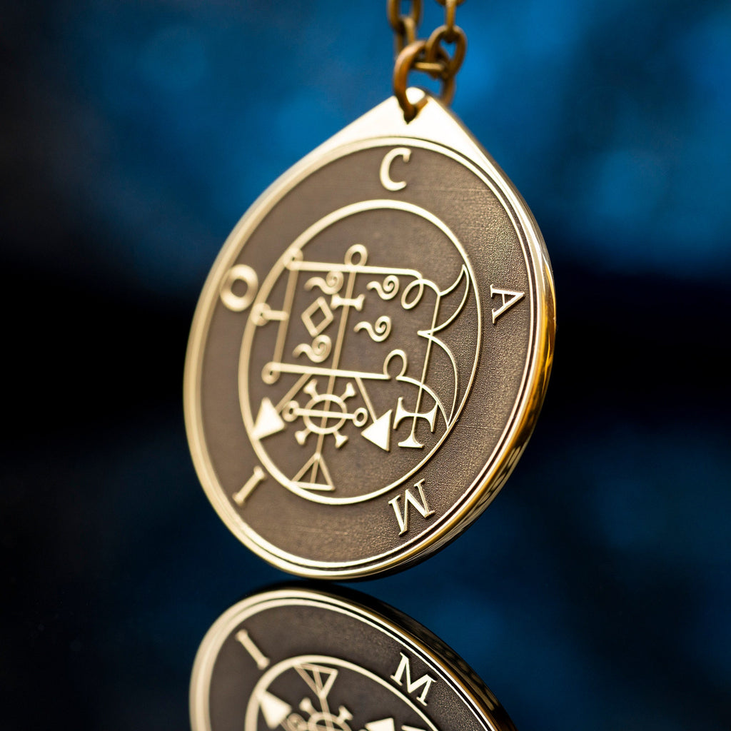 Camio Demon of True Answers and Understanding - Lesser Key of Solomon Seal demon pendant amulet kabbalah occult magic goetia talisman