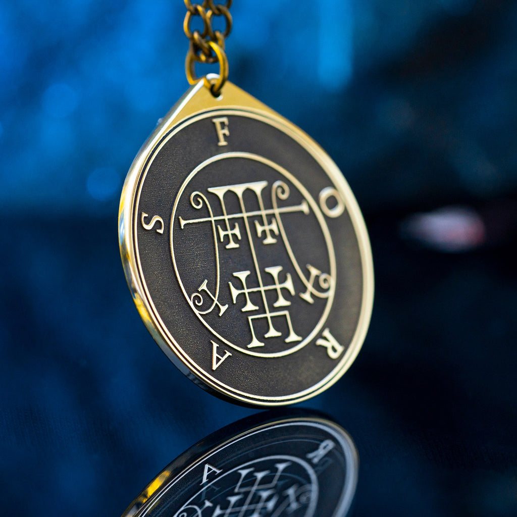 Foras Seal Pendant: Demon of Knowledge and Virtues, Solomon Kabbalah Amulet Goetia
