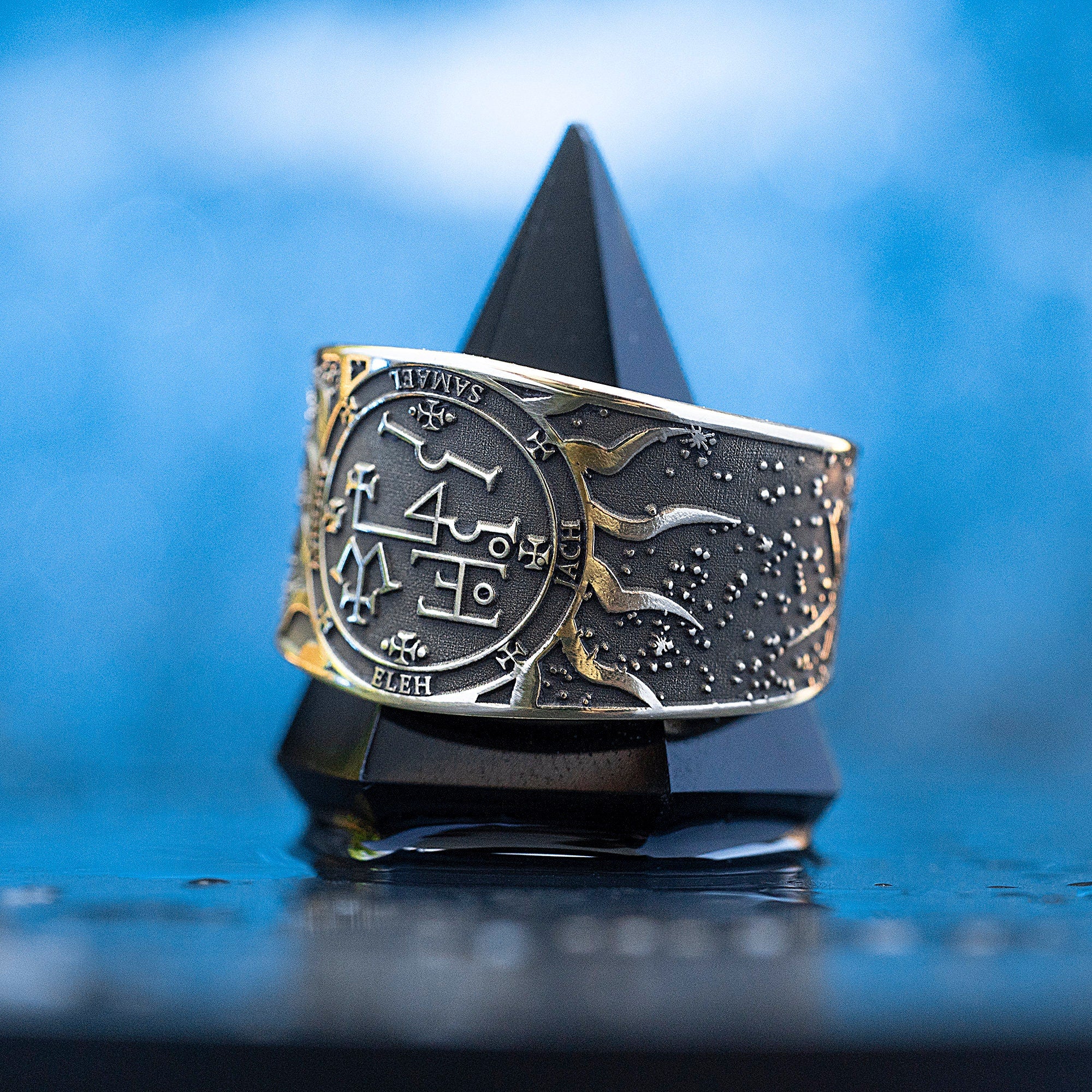 Samael Seal Ring: Angel of Divine Teaching, Kabbalah Amulet Talisman