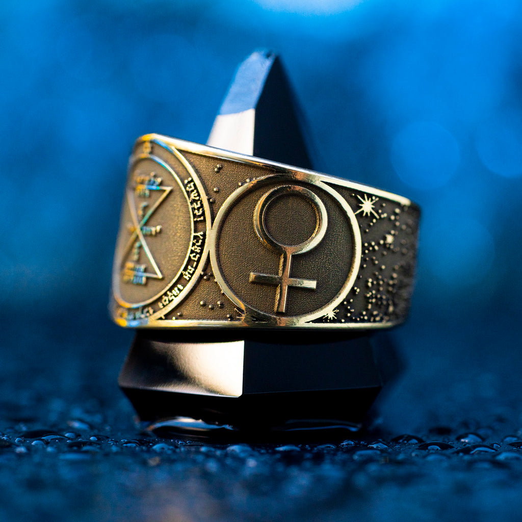 Goetia Third Pentacle of Venus Ring: Solomon Kabbalah Amulet Talisman