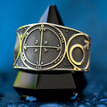 Goetia Fourth Pentacle of Mars Brass Ring: Kabbalah Seal of Solomon Amulet