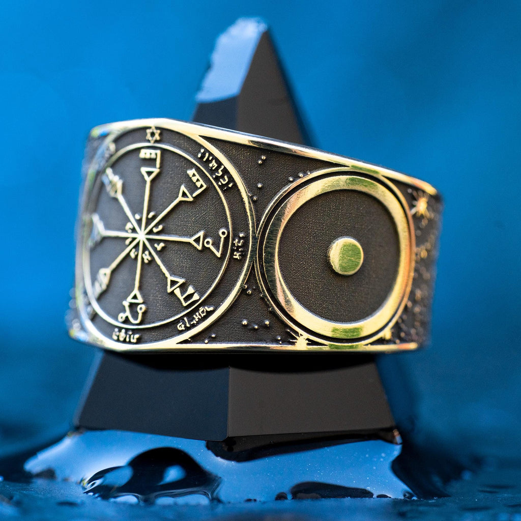 Goetia Fourth Pentacle of the Sun Ring: Solomon Kabbalah Amulet Talisman
