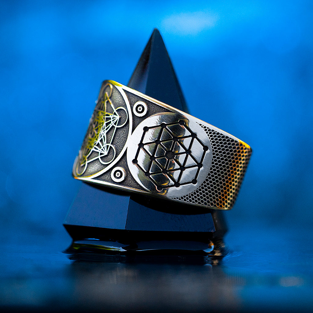 Archangel Metatron Angel of Life Seal adjustable ring Solomon kabbalah amulet talisman occult magic