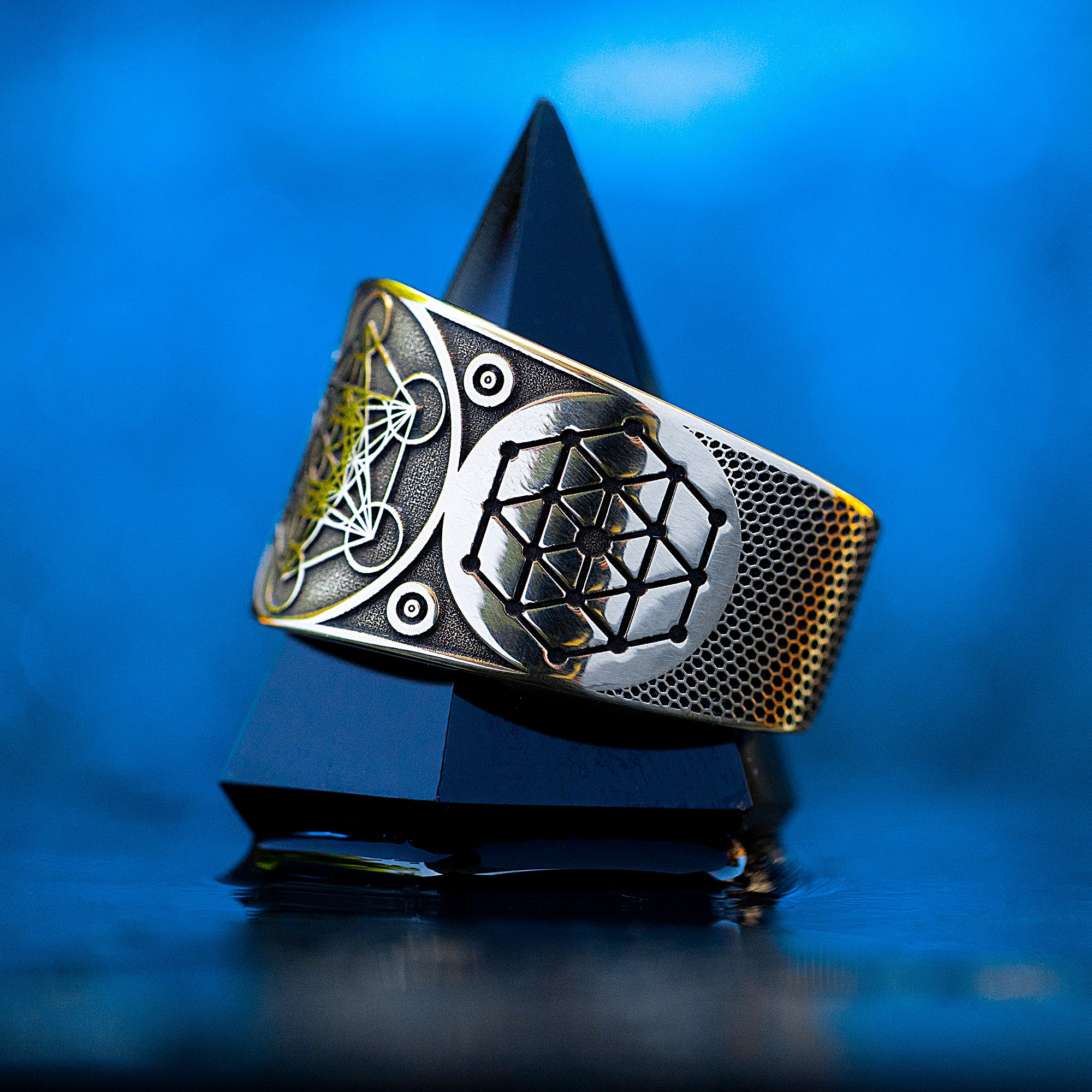 Archangel Metatron Angel of Life Seal adjustable ring Solomon kabbalah amulet talisman occult magic