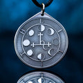 Lilith Moon Goddess Pendant: Goetia Solomon Magic Kabbalah Amulet