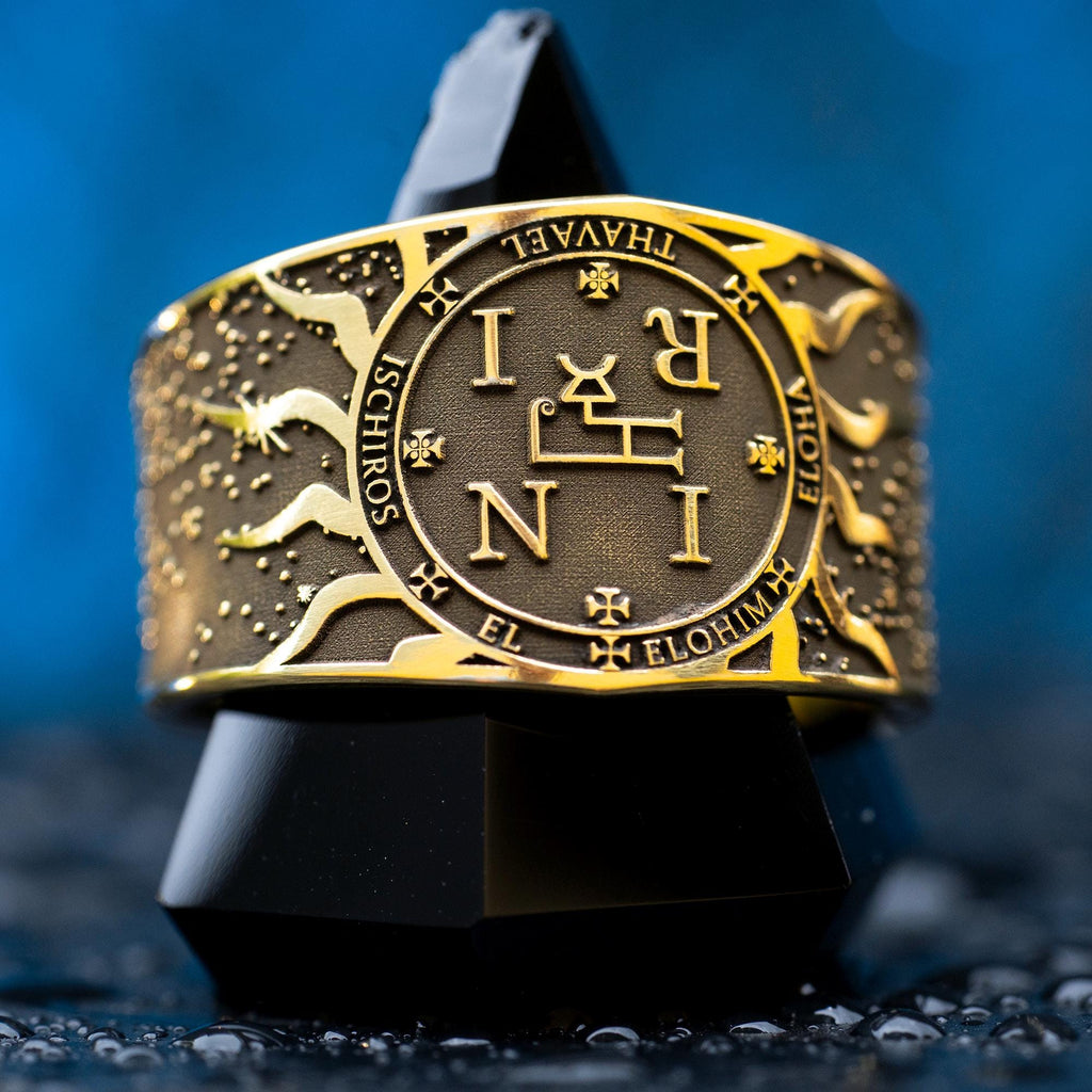 Archangel Thavael Seal Ring: Kabbalah Amulet Talisman
