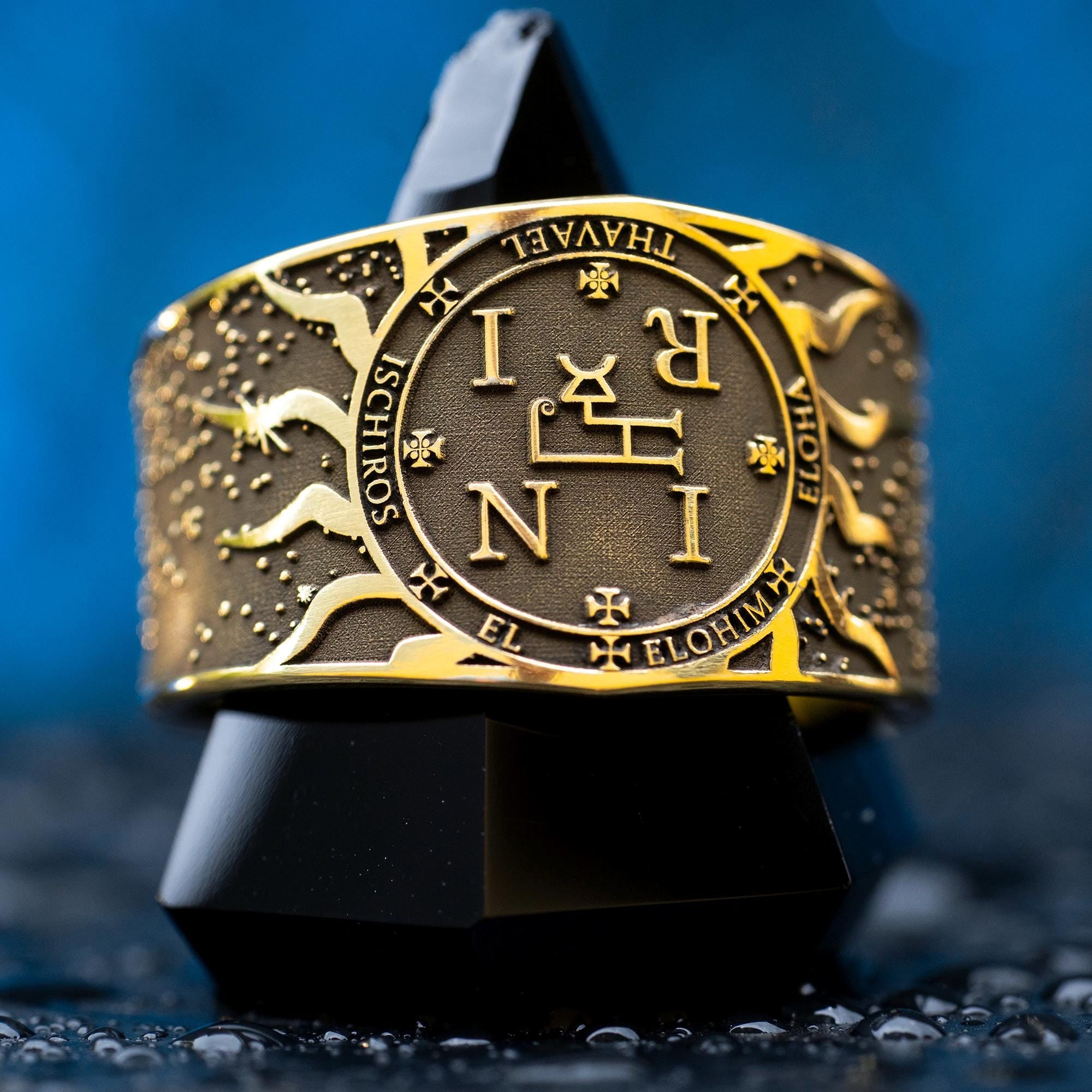 Archangel Thavael Seal Ring: Kabbalah Amulet Talisman