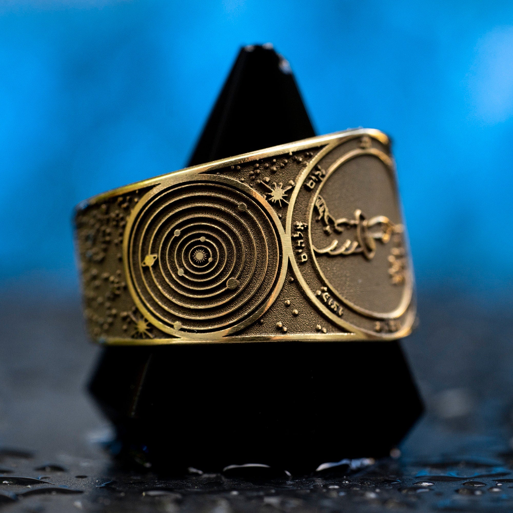 Goetia Fifth Pentacle of Moon Ring: Kabbalah Solomon Seal Amulet