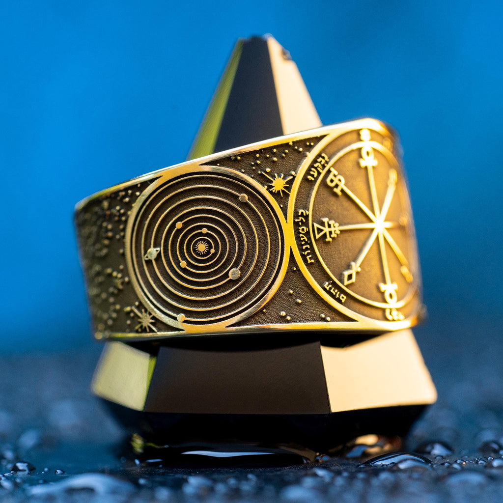Goetia Sixth Pentacle of the Moon Ring: Kabbalah Amulet Talisman