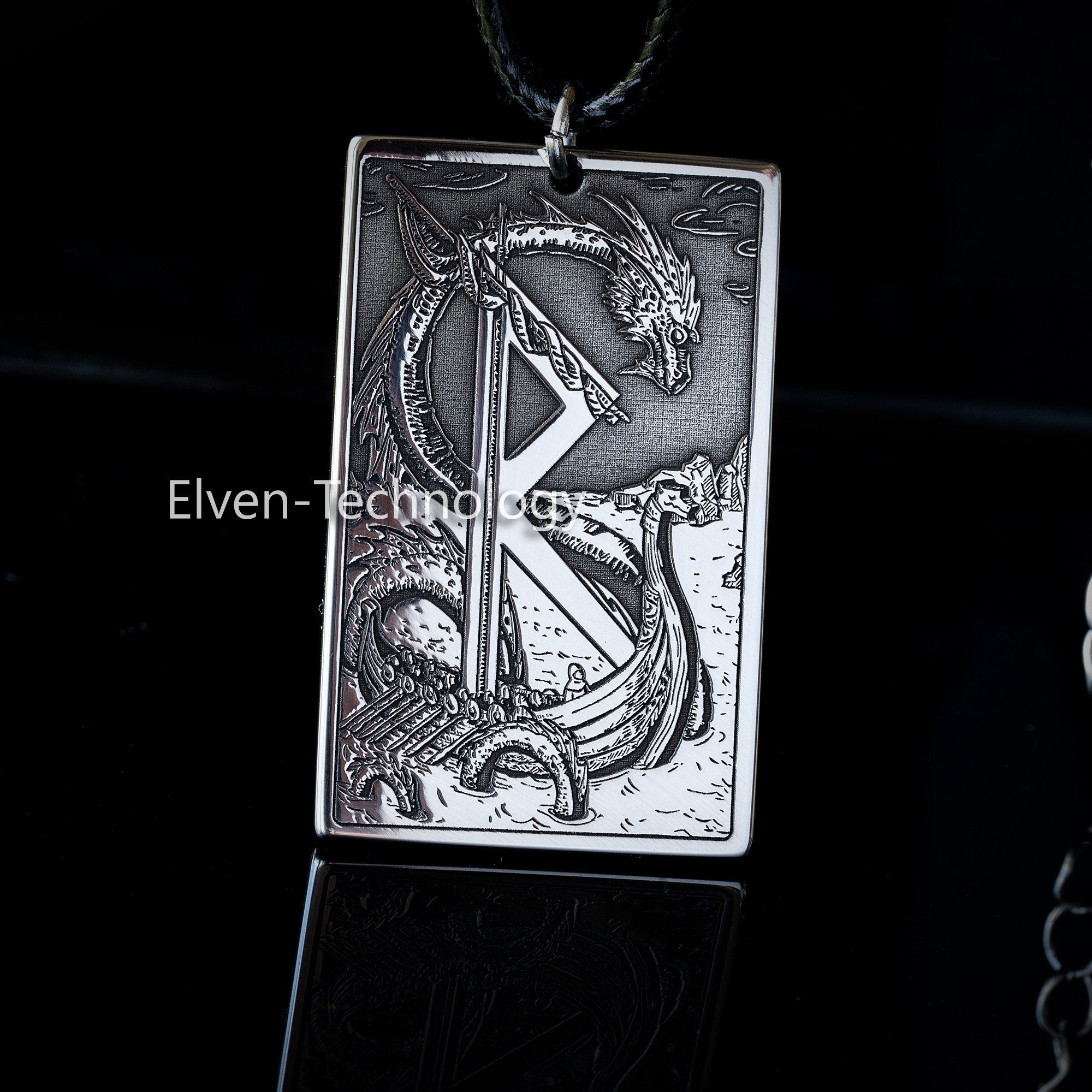 Raidho Rune The Journey of Life for Raw Physical Power Celtic Dragon Elder Futhark Rune viking magic amulet kabbalah pendant talisman