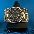 Goetia Second Pentacle of Mars Ring: Kabbalah Seal of Solomon Amulet