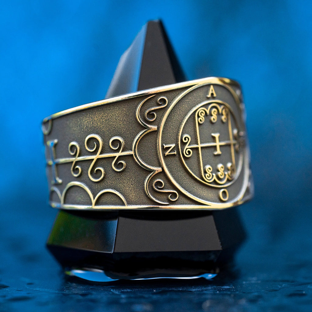 Amon Seal Ring: Demon of Foresight and Reconciliation, Solomon Goetia Kabbalah magic