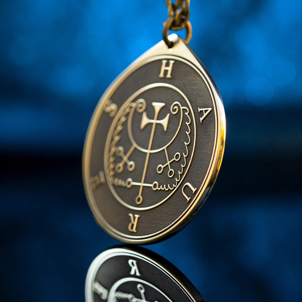 Haures Seal Pendant: Demon of True Answers, Solomon kabbalah occult magic goetia talisman
