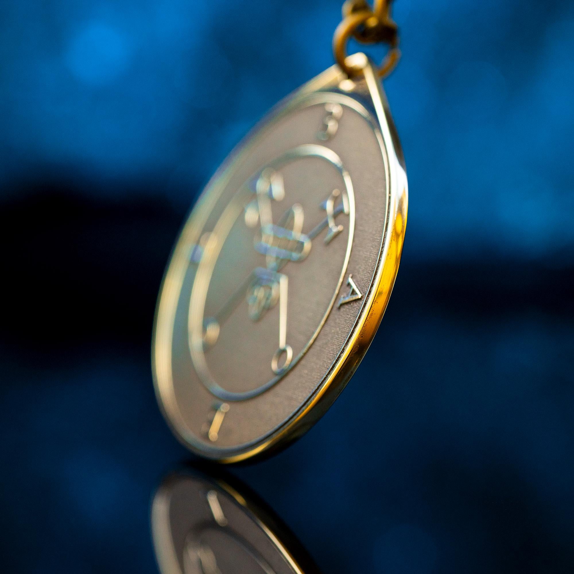 King Bael Brass Pendant: Lesser Key of Solomon Seal Amulet