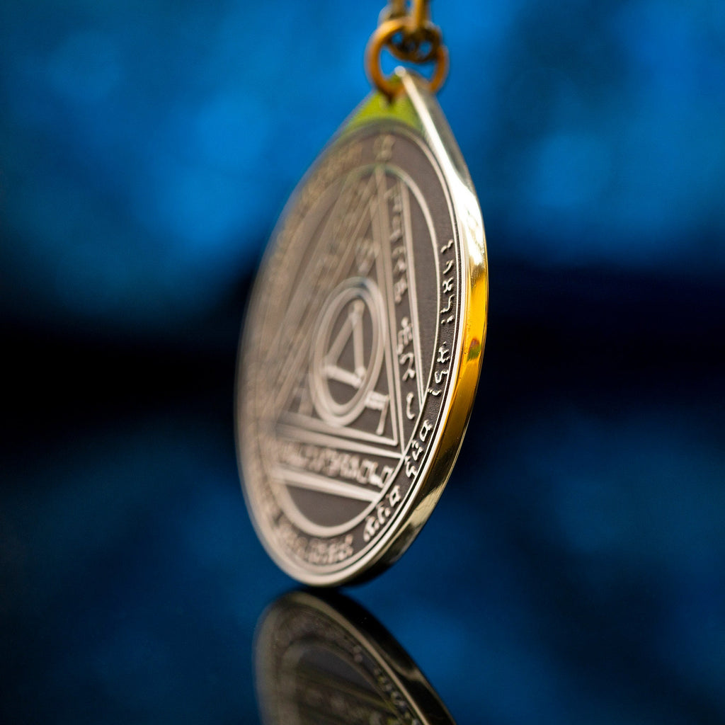 The Sixth Pentacle of the Sun pendant Solomon kabbalah amulet talisman seal goetia occult magic lemegeton
