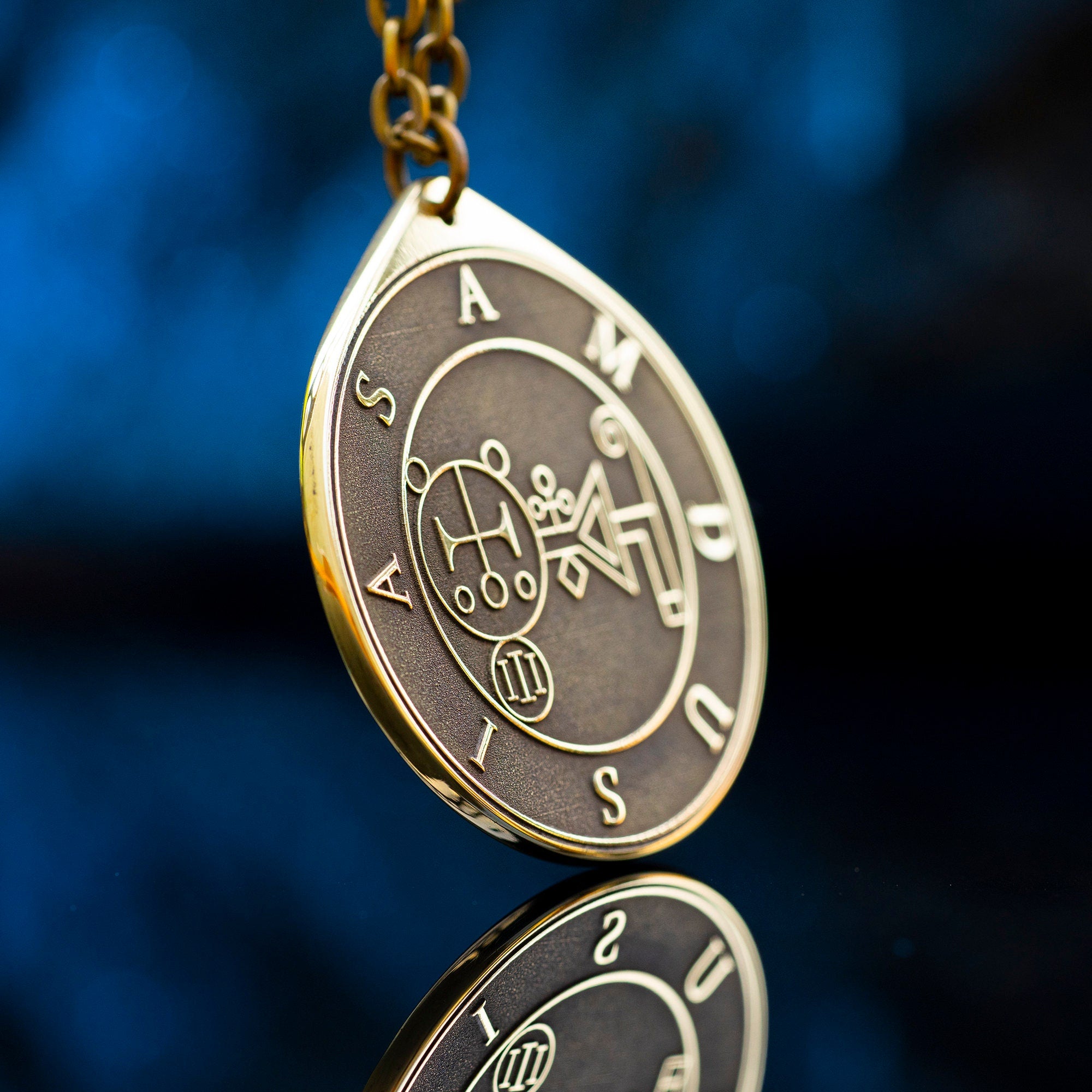 Amdusias Seal Pendant: Lesser Key of Solomon Amulet