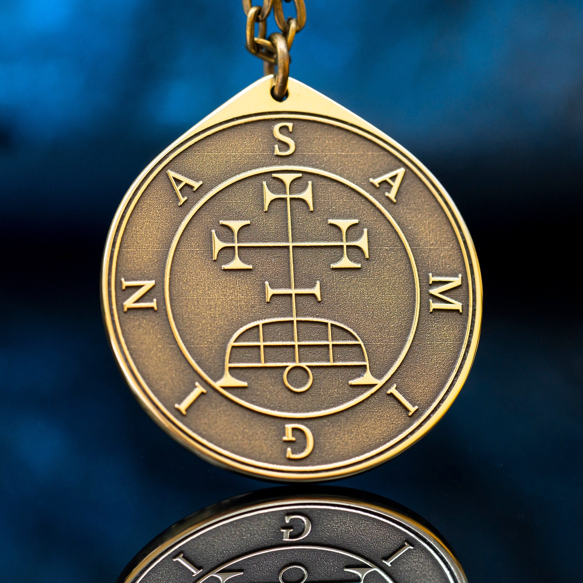 Samigina Seal Pendant: Lesser Key of Solomon Amulet
