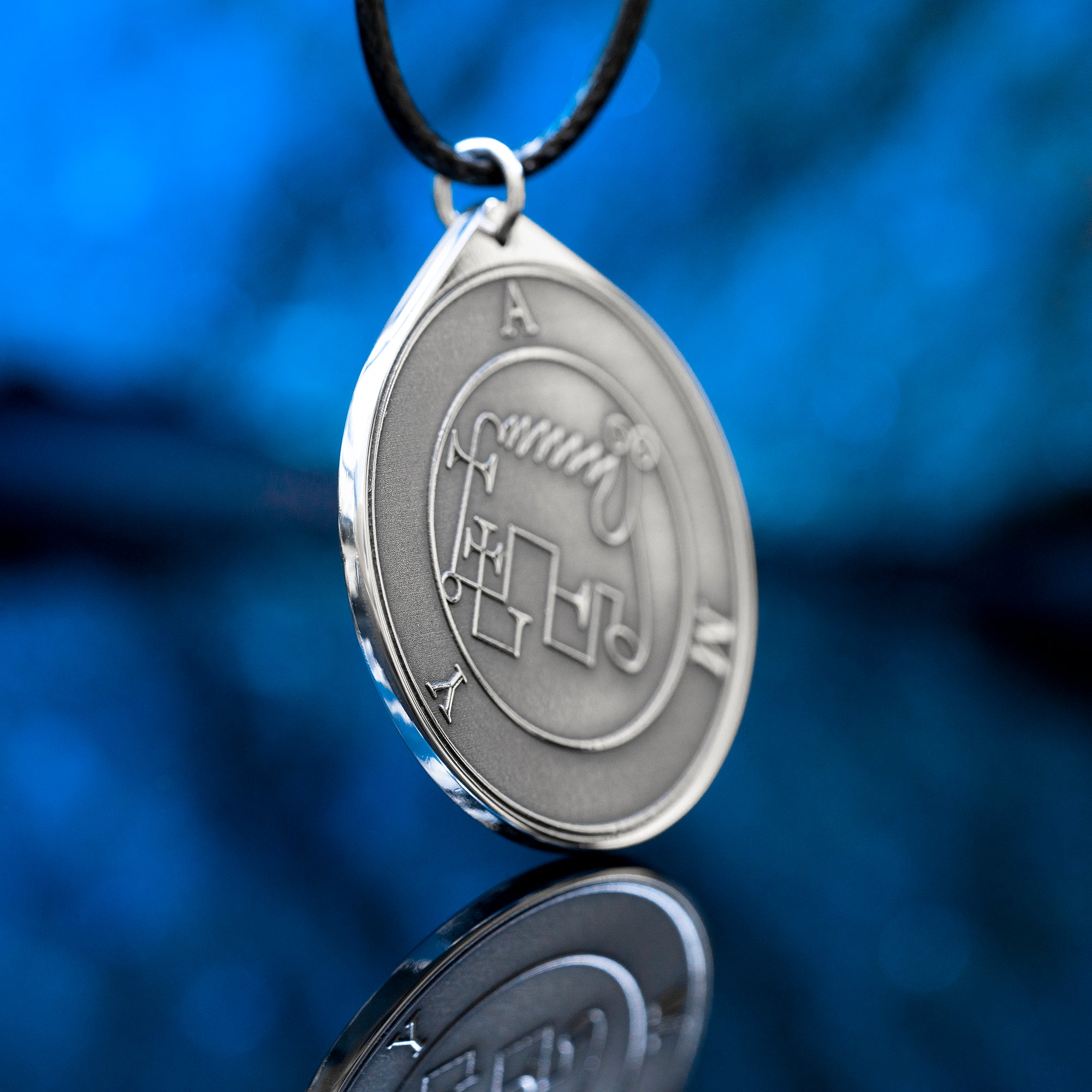 Amy Goetia seal pendant inspired by the demon of astrology, liberal sciences, and hidden treasures