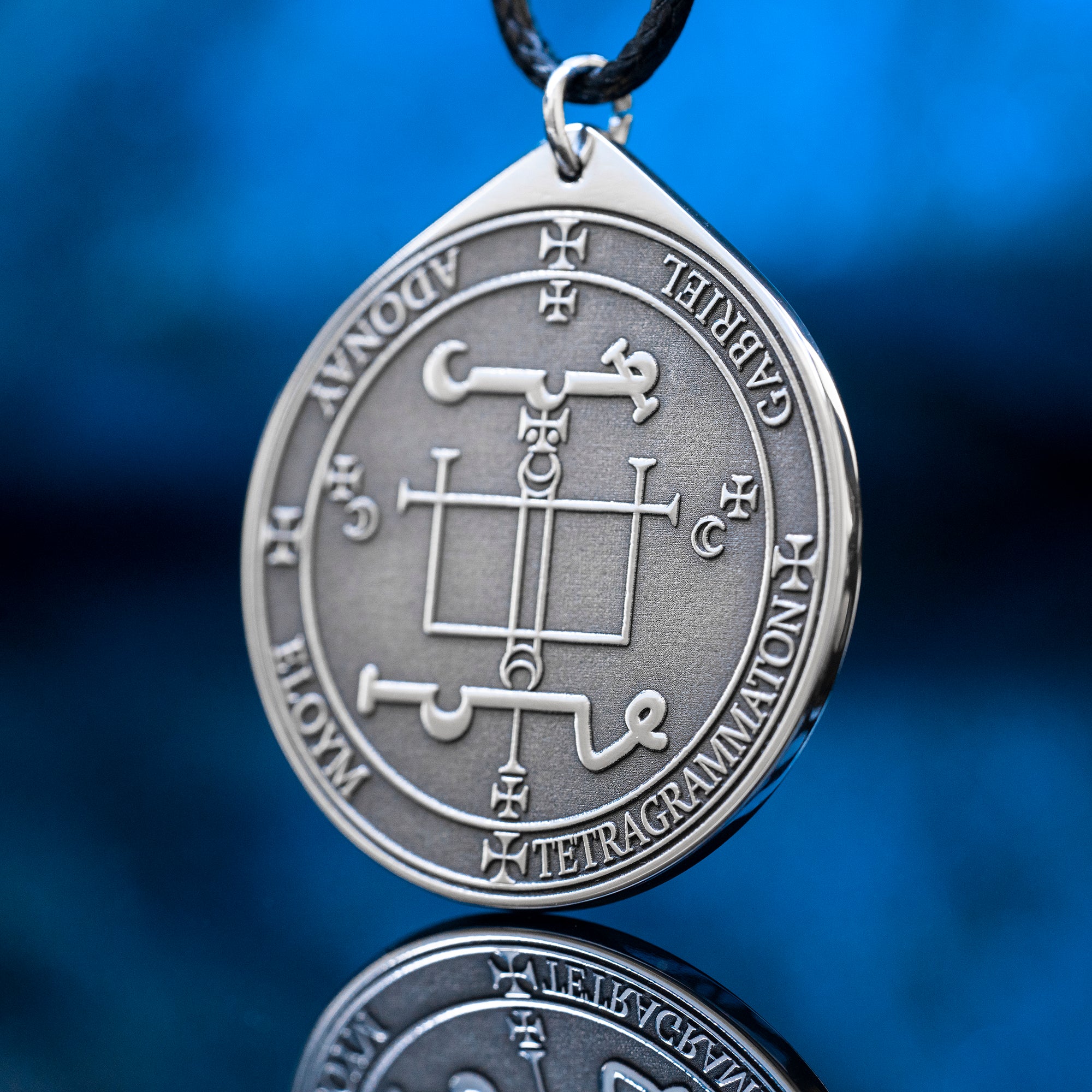 Archangel Gabriel Pendant: Angel of Restoration and Revelation, Protection Amulet, Solomon Goetia Kabbalah Talisman