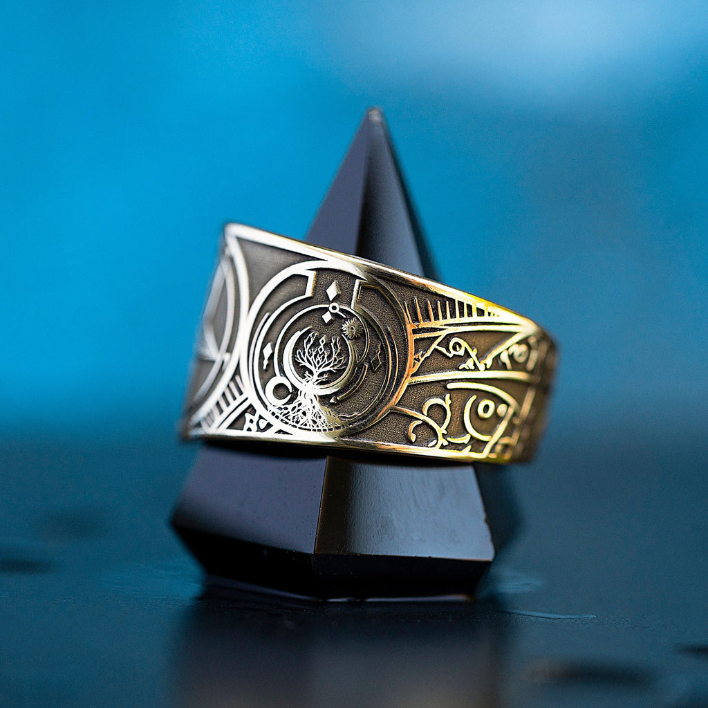 Baphomet Seal Ring: from Life to Death Alchemy, Solomon Goetia Occult Talisman