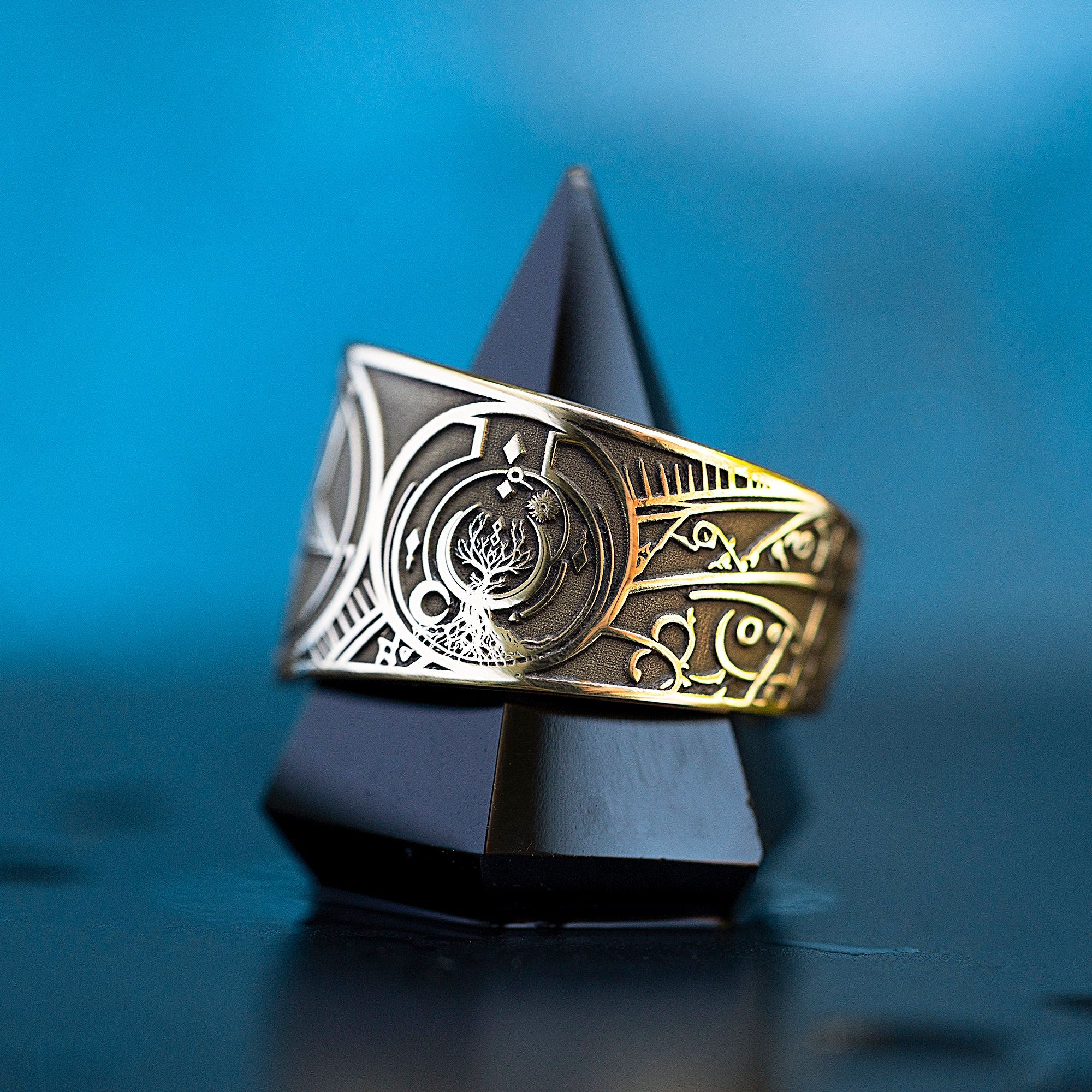Baphomet Seal Ring: from Life to Death Alchemy, Solomon Goetia Occult Talisman