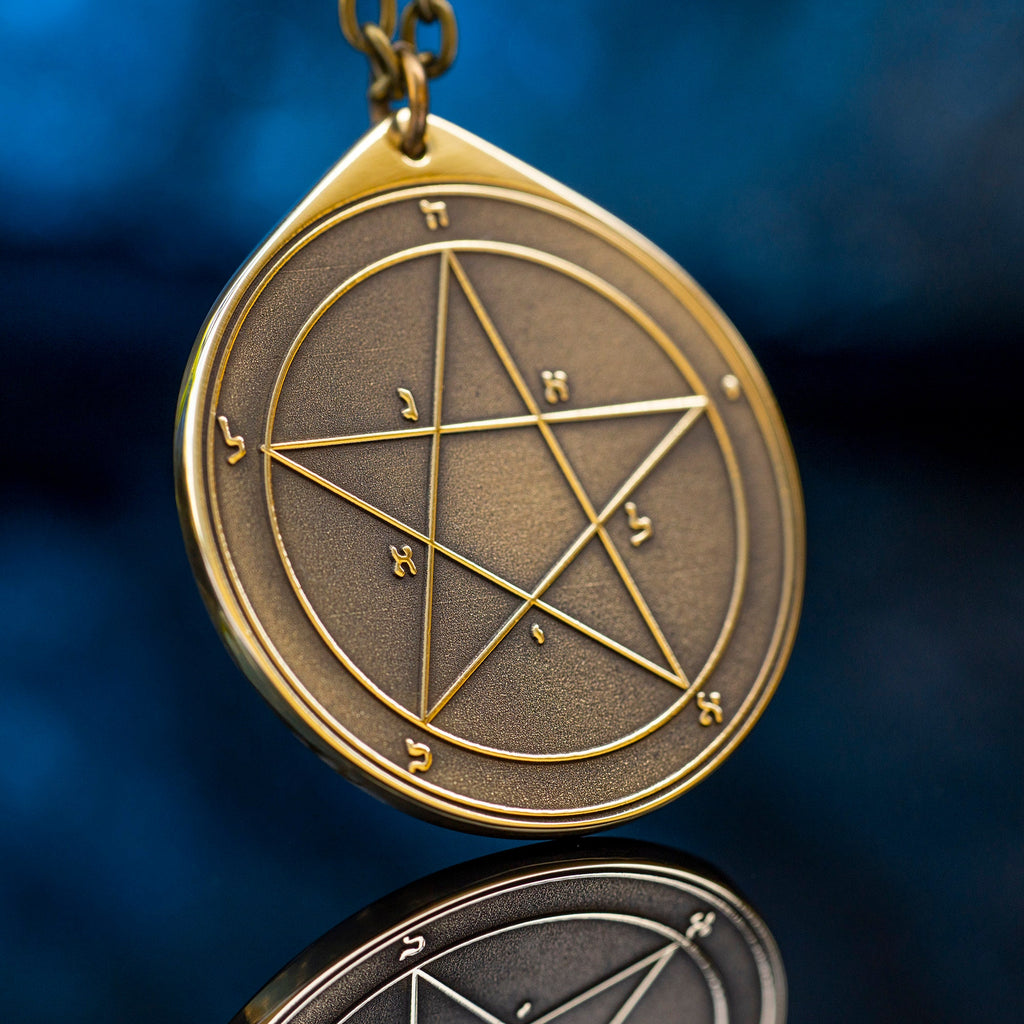 The First Pentacle of Mercury pendant Solomon kabbalah amulet talisman seal goetia occult magic lemegeton
