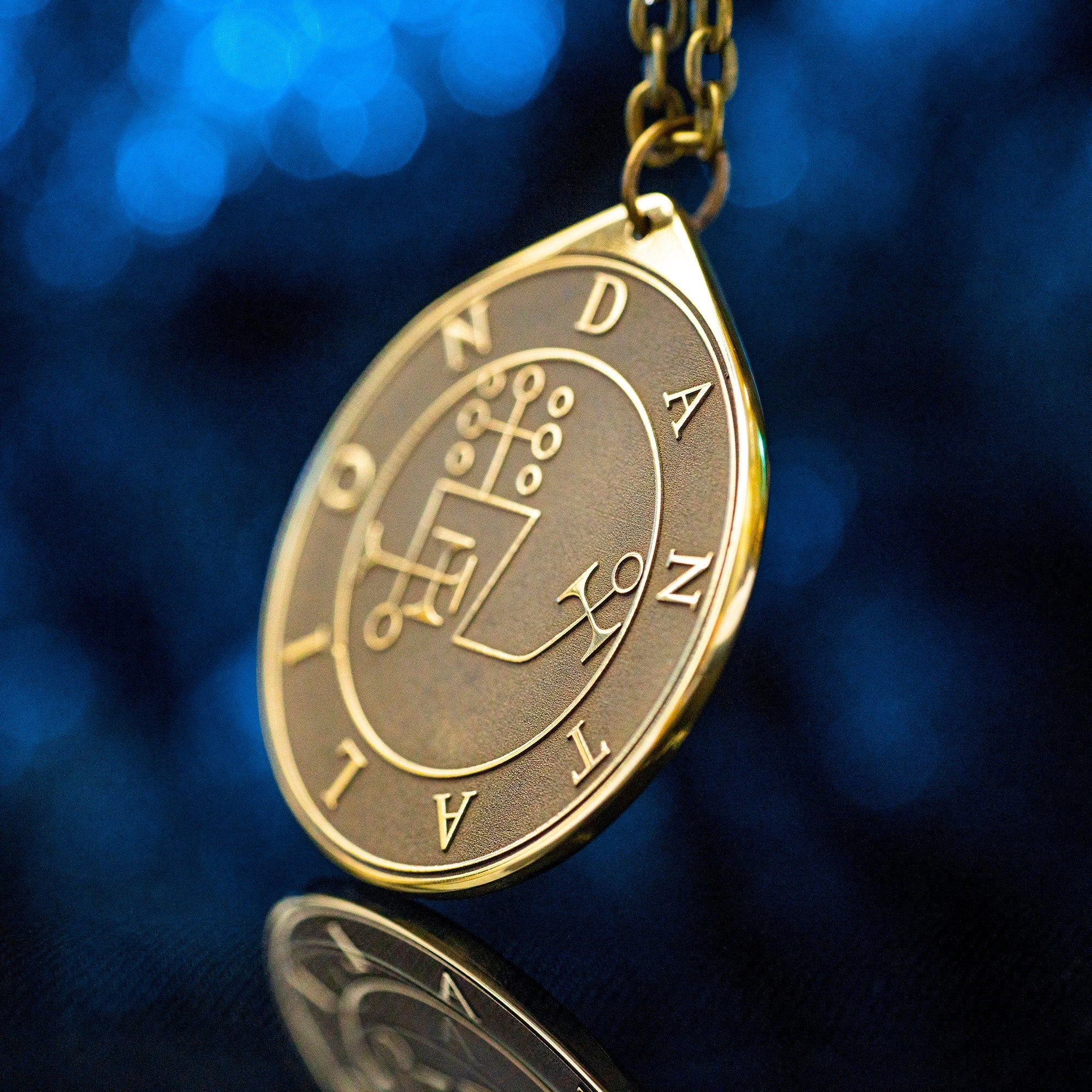 Dantalion Seal Pendant: Demon of Thoughts and Influence, Goetia Solomon Kabbalah Amulet