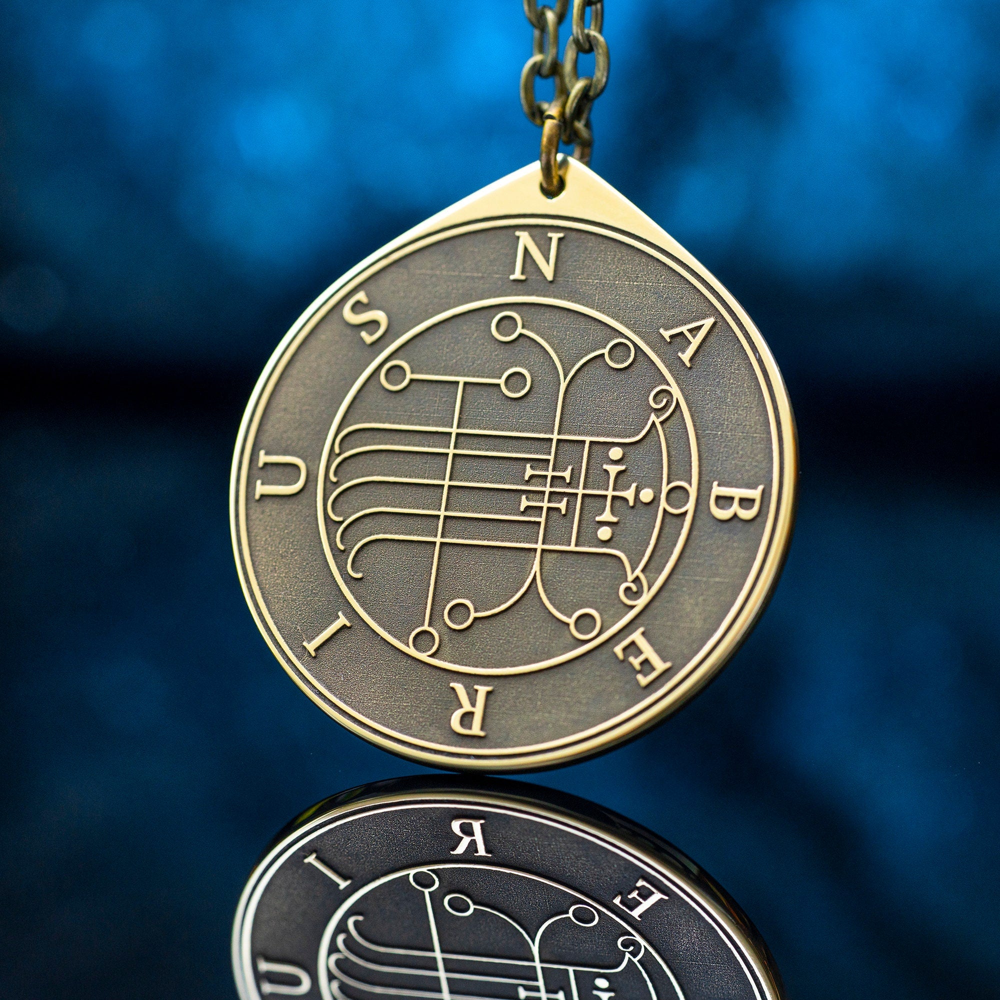 Marquis Naberius Seal Pendant: Lesser Key of Solomon Amulet