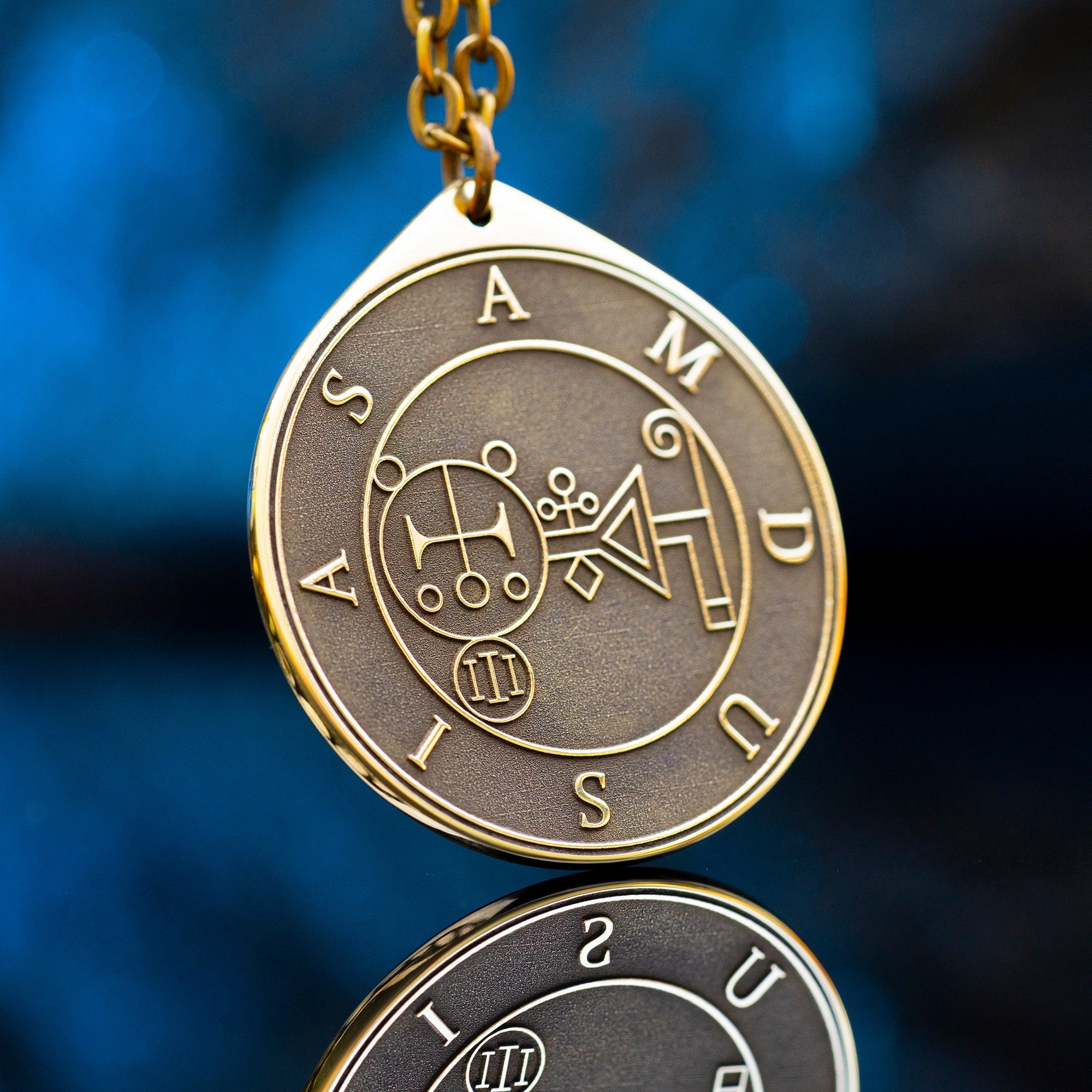 Amdusias Seal Pendant: Lesser Key of Solomon Amulet