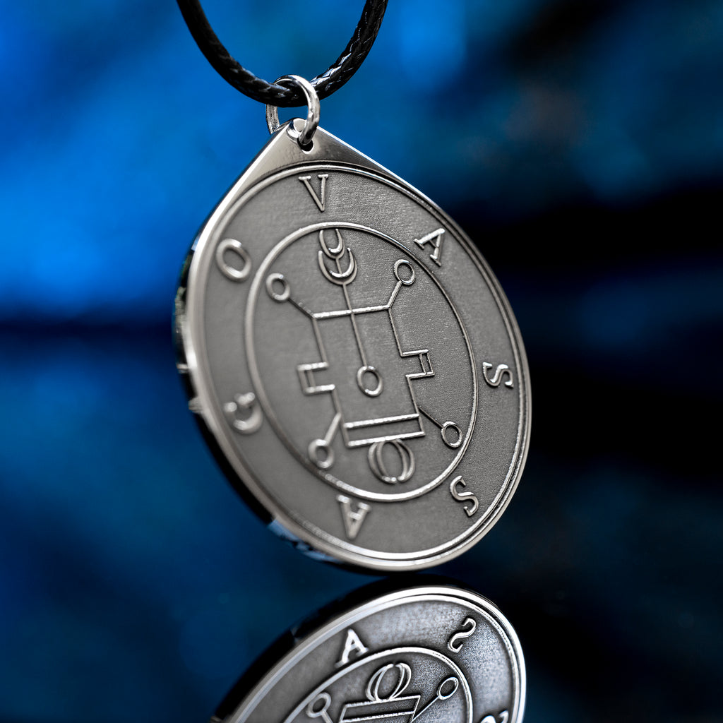 Vassago Seal Pendant: Demon of Prophecy, Hidden Things, Lost Knowledge, Ars Goetia Talisman