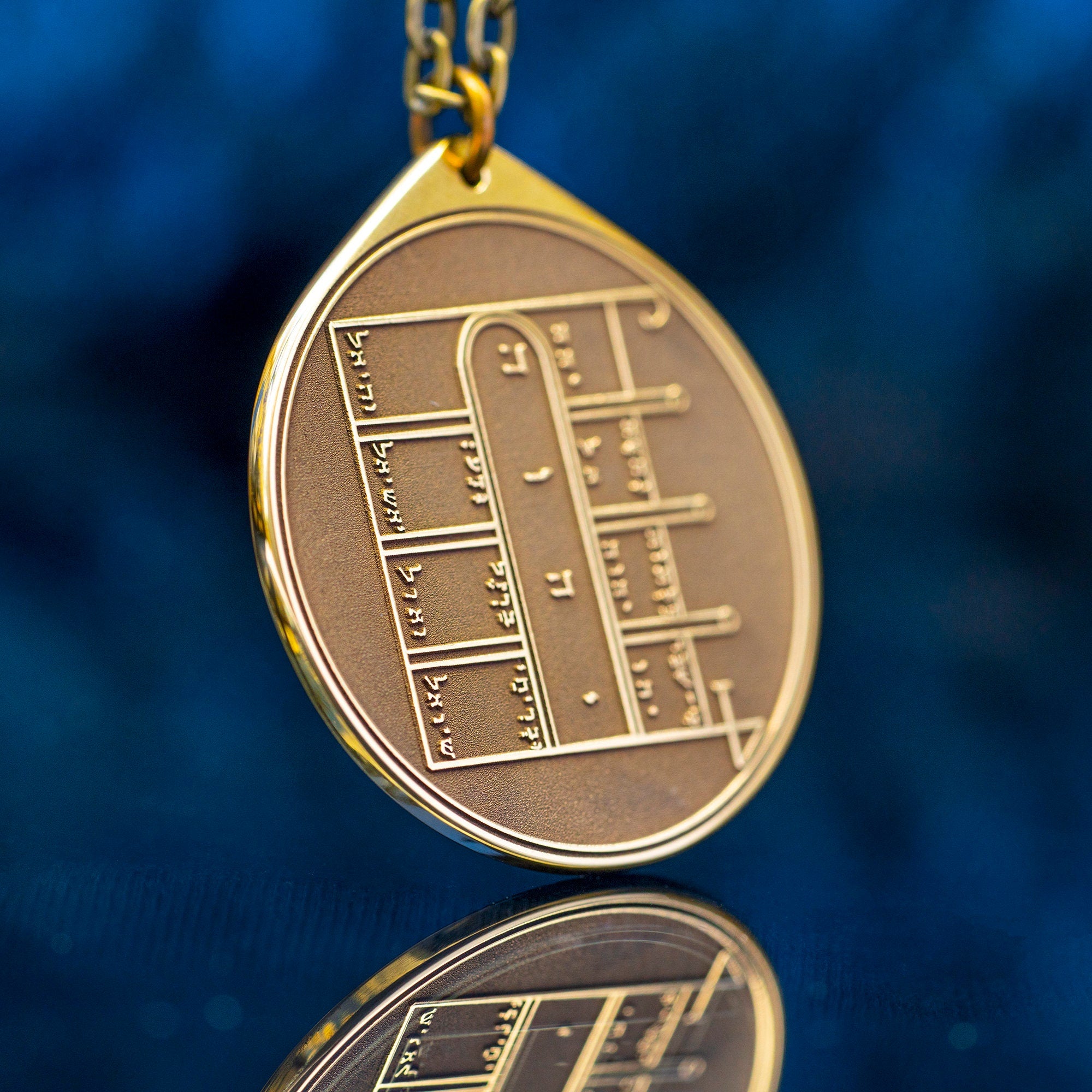 The First Pentacle of the Moon pendant Solomon kabbalah amulet talisman seal goetia occult magic lemegeton