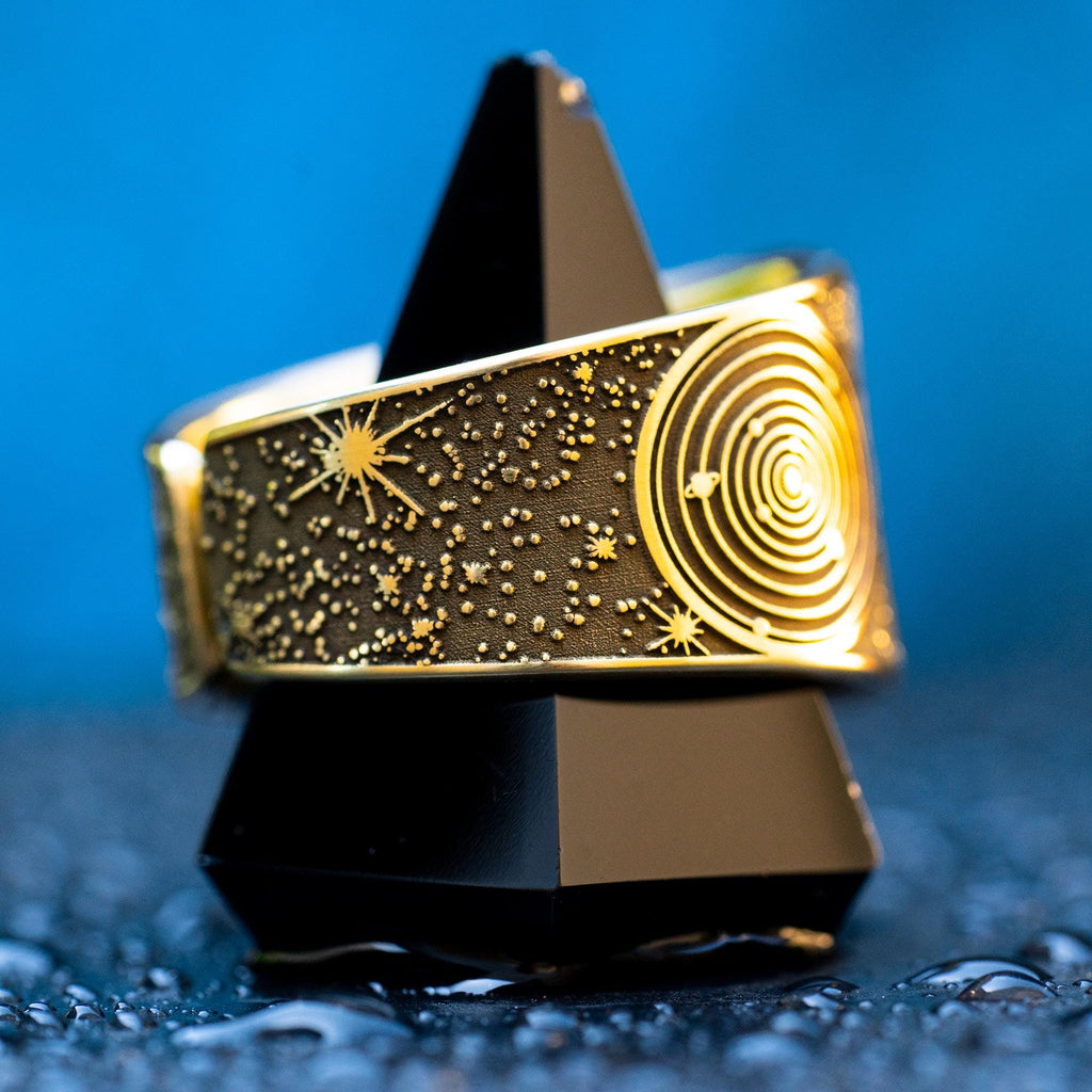 Goetia Second Pentacle of the Moon Brass Ring: Kabbalah Amulet Talisman