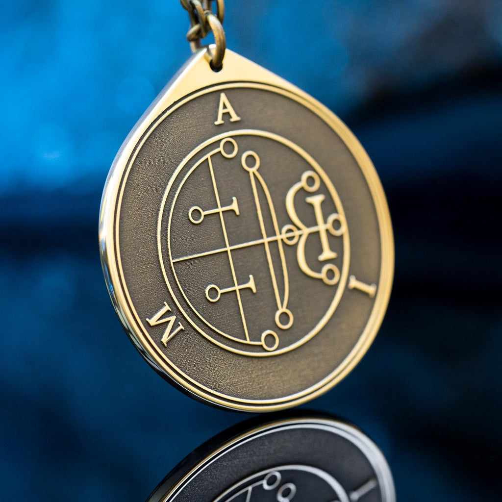 Duke Aim Demon of True Answers - Lesser Key of Solomon Seal demon pendant amulet kabbalah occult magic goetia talisman