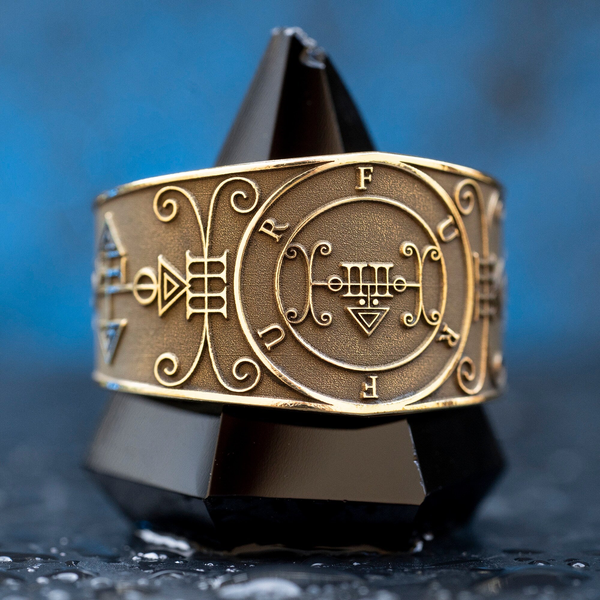 Earl Furfur Brass Ring: Lesser Key of Solomon Seal, Demon talisman