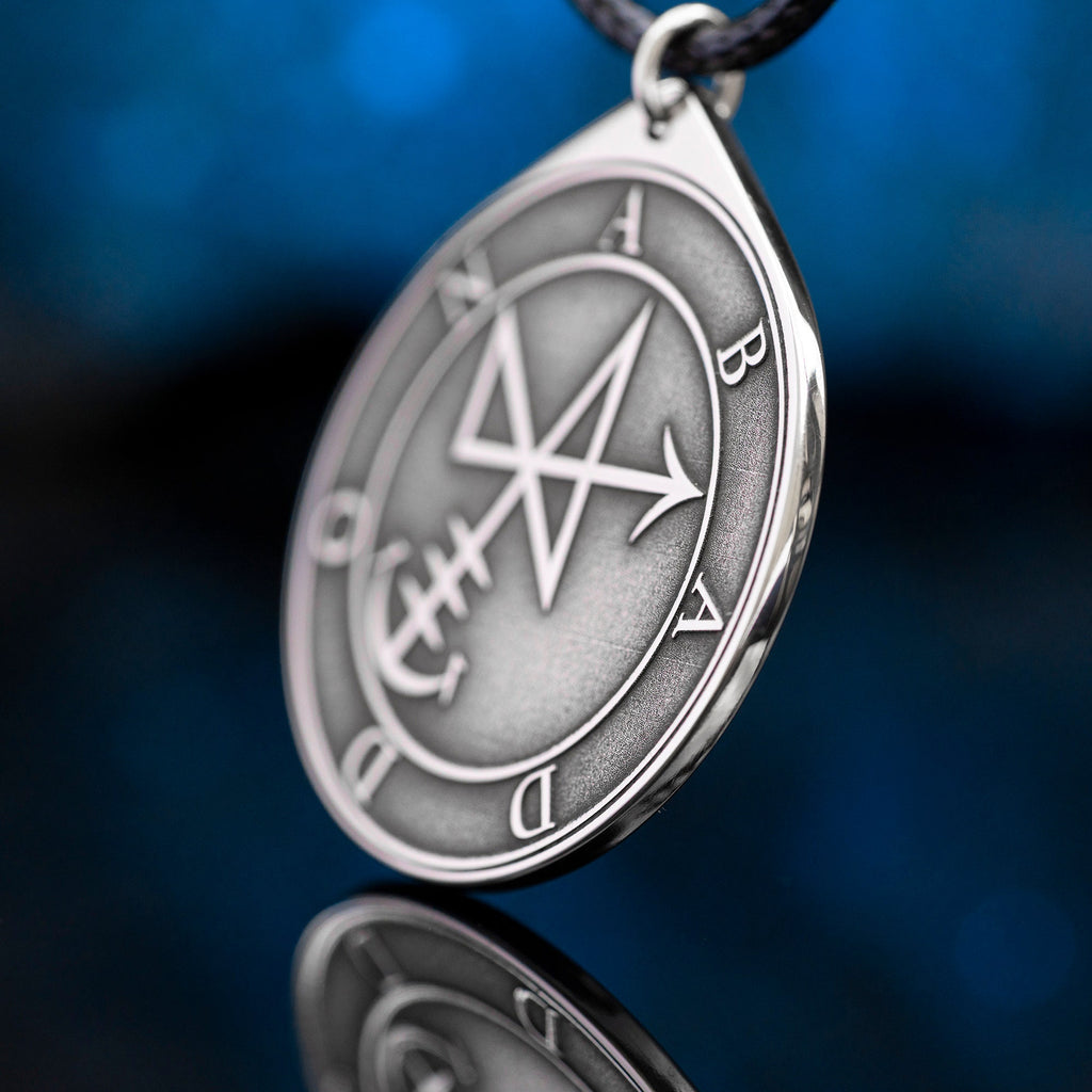 Abaddon Seal Pendant: Apollyon Demon, Kabbalah Magic Talisman