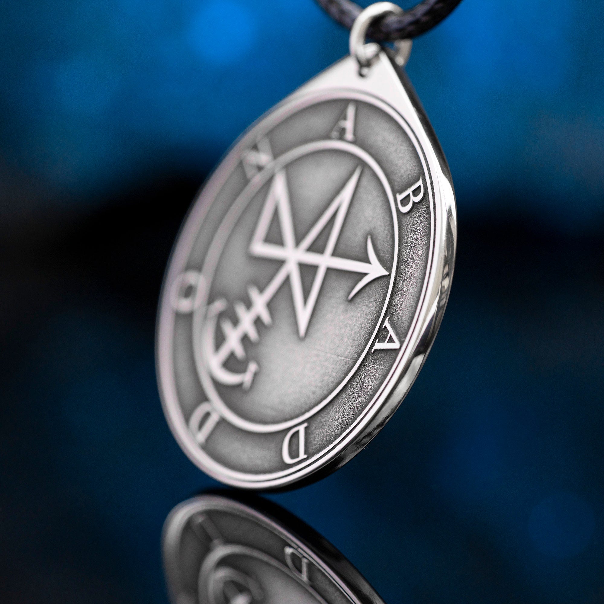 Abaddon Seal Pendant: Apollyon Demon, Kabbalah Magic Talisman