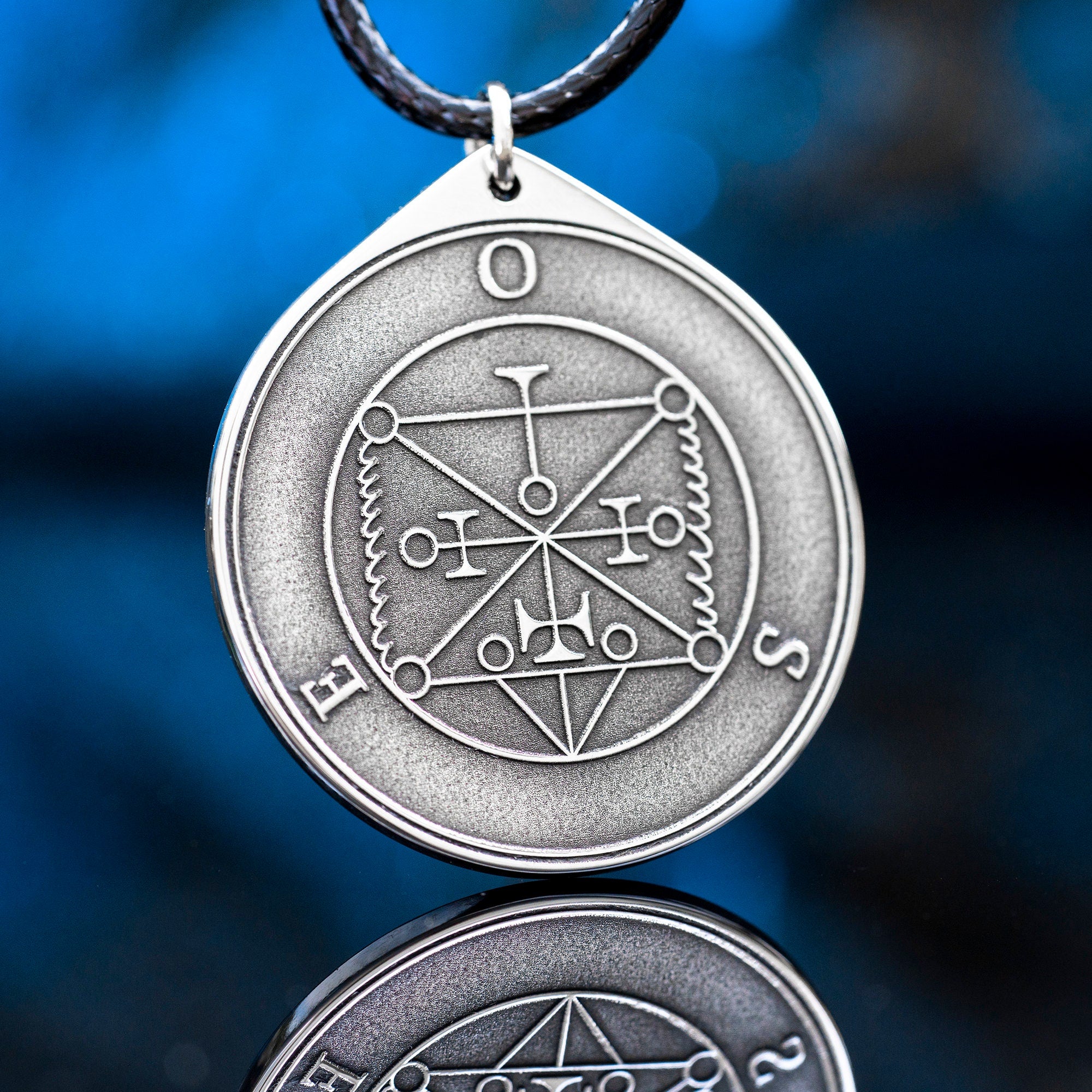 Ose Seal Pendant: Demon of Divine and Secret Things, Solomon amulet kabbalah occult magic goetia talisman