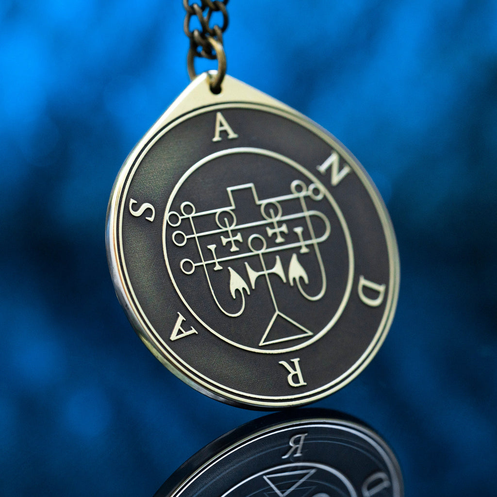 Andras Seal Pendant: Lesser Key of Solomon Amulet, Occult Talisman