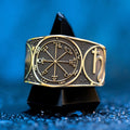 Sixth Pentacle of Saturn Ring: Goetia Kabbalah Amulet Talisman
