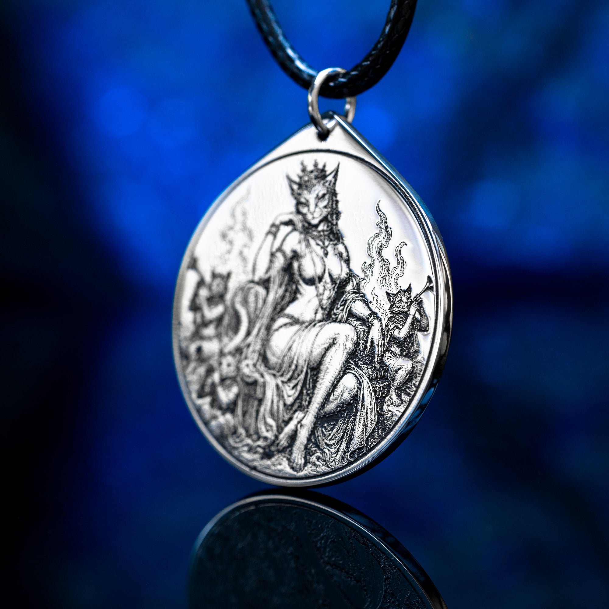King Beleth seal Pendant with Ars Goetia symbolism of love, desire, attraction, music, and royal demonic power